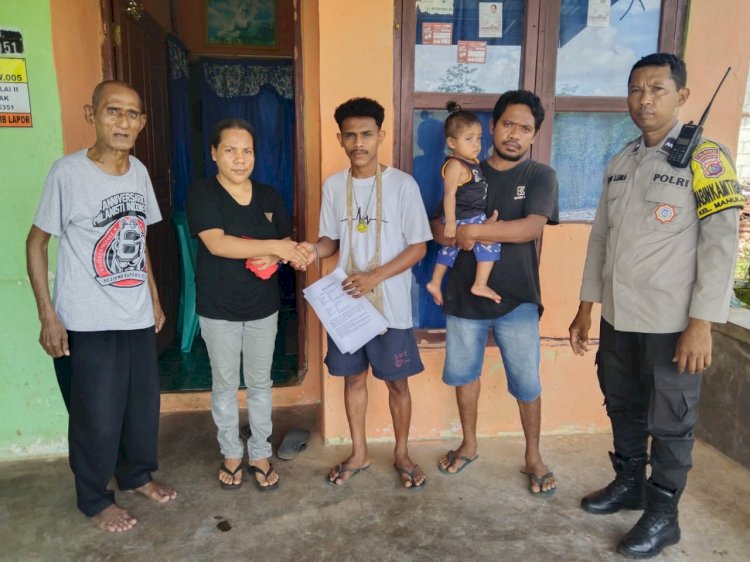 Bhabinkamtibmas Manulai II Laksanakan Problem Solving, Bantu Selesaikan Permasalahan Warga.