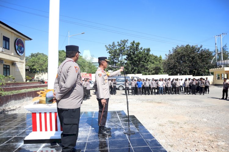 Apel Kesiapan Dalam Memperingati Hari Buruh Internasional di Kota Kupang.