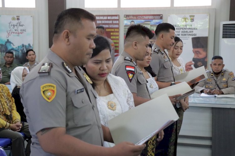 Dipimpin Kabag SDM, 3 Pasangan Jalani Sidang di Polresta Kupang Kota.