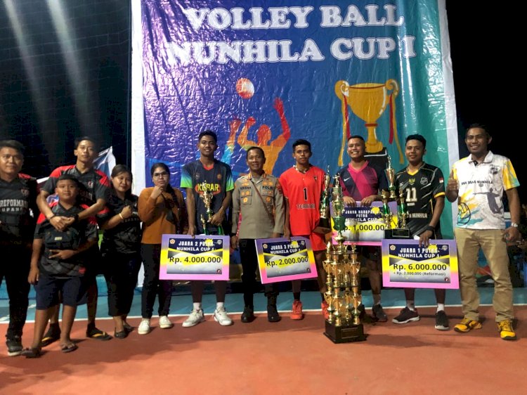 Turnamen Bola Volly Nunhila Cup 1 Berjalan Aman, Kapolresta Kupang Kota Apresiasi Panitia, Pemain dan Penonton.