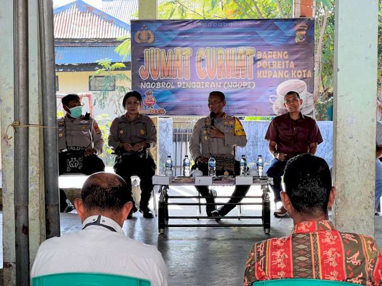 Diskusi Santai Jumat Curhat, Warga Kolhua Keluhkan Pengalihan Arus Lalulintas Hingga Masih Adanya Acara Pesta Hingga Larut Malam