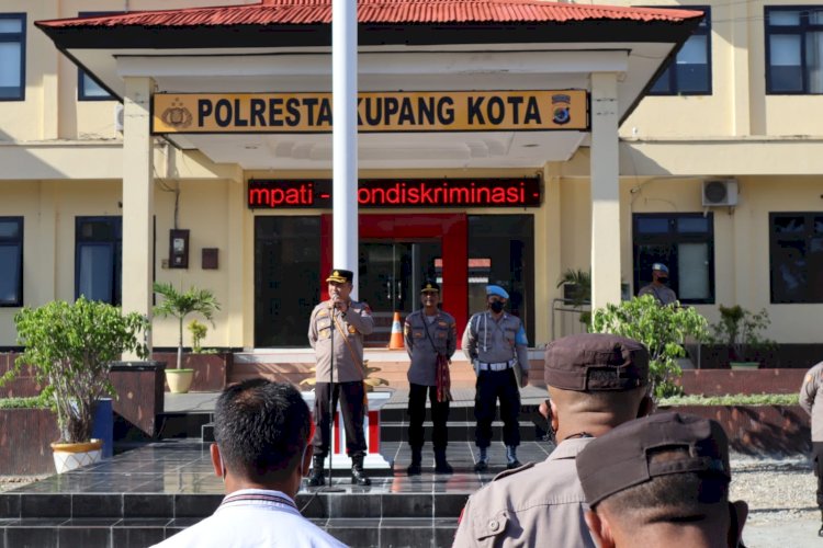 Dalam Arahan Apel Pagi, Wakapolresta Tekankan Kepada Anggota Untuk Terus Hadir dan Layani Masyarakat