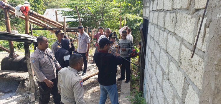 Tindaklanjuti Jumat Curhat, Kapolsek Maulafa Bongkar Tempat Penyulingan Sopi