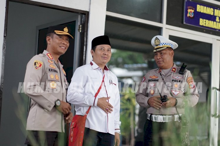 Kapolresta Terima Kunjungan Kerja Kompolnas RI di Satpas SIM Polresta Kupang Kota