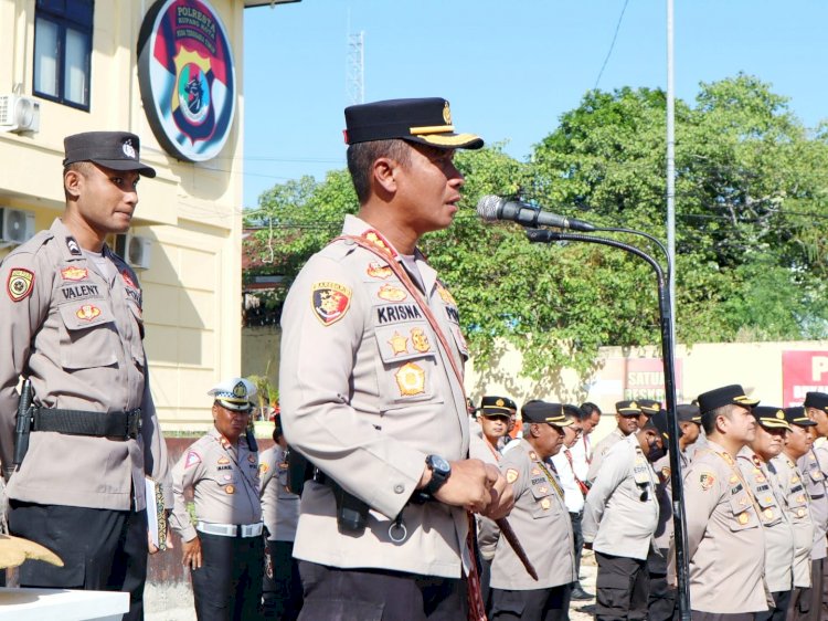Dalam Arahan Apel Pagi, Kapolresta Harap Sebuah Komitmen Yang Telah Dibangun, Harus Dirawat dan Dijaga Dengan Baik