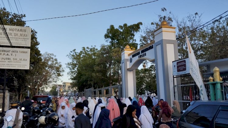 Sholat Idul Adha 1444 H Jamaah Muhammadiyah, Polsek Oebobo Polresta Kupang Kota Berikan Pengamanan