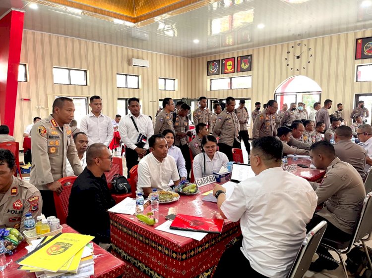 Polresta Kupang Kota Terima Tim Audit Kinerja Tahap II Aspek Pelaksanaan Dan Pengendalian Oleh Itwasum Polri