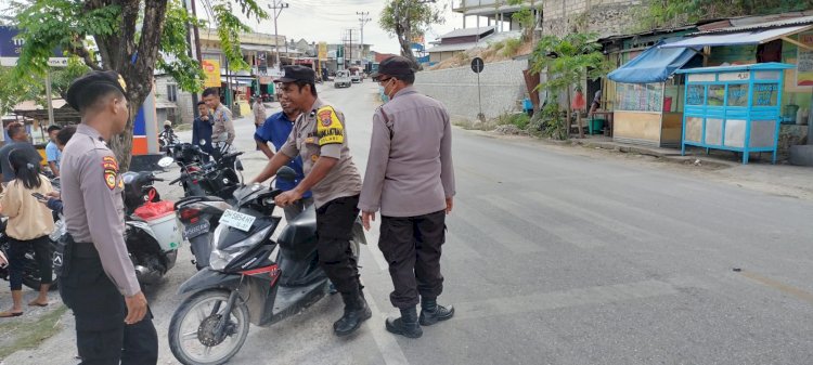 Operasi Patuh Turangga 2023, Personel Polsek Alak Tertibkan Pengendara Yang Melakukan Pelanggaran Kasat Mata