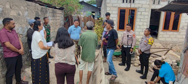 Bhabinkamtibmas dan Polisi RW Hadiri Proses Mediasi Batas Tanah Warga  Oetete.