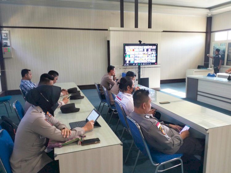 Zoom Meeting Binrohtal Polresta Kupang Kota, Tingkatkan Pemahaman Rohani Islam Dan Bentuk Karakter Anggota Polri Jadi Lebih Humanis