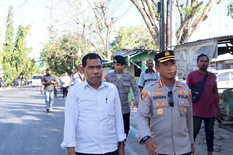 Demi Kepentingan Umum, Seluruh Pedagang di Depan Pasar Oebobo Dihimbau Tidak Berjualan di Atas Trotoar