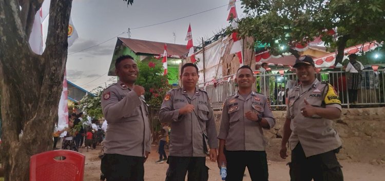 Bhabinkamtibmas Batuplat Berikan Rasa Aman di Festival Budaya Flobamora Hebat