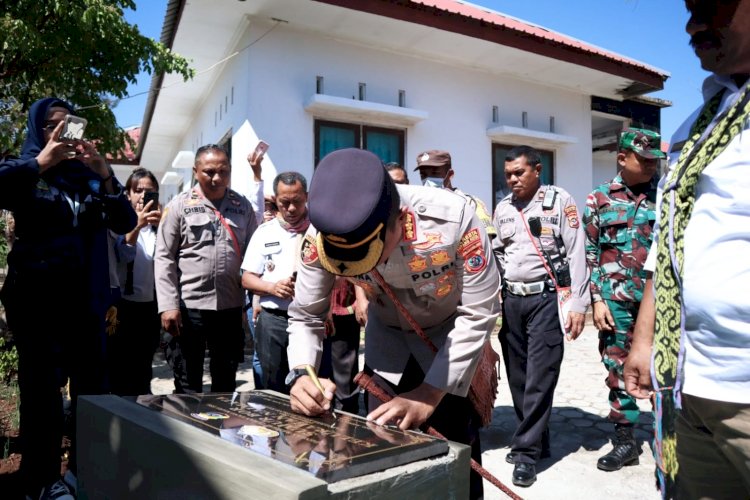 Tangani Krisis Air Bersih, Kapolresta Kupang Kota Resmikan Sumur Bor Bantuan Bagi Warga Kelurahan Naimata