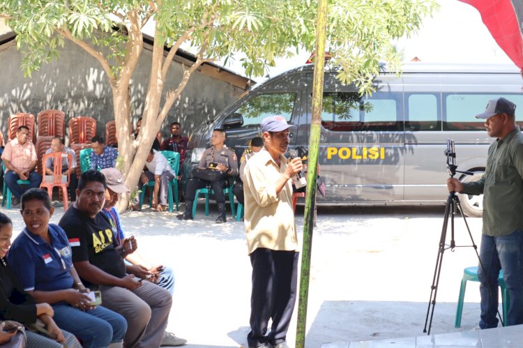 Kapolresta Kupang Kota Bersama PJU, Ngopi Bareng Warga Kampung Wisata Kelurahan Alak