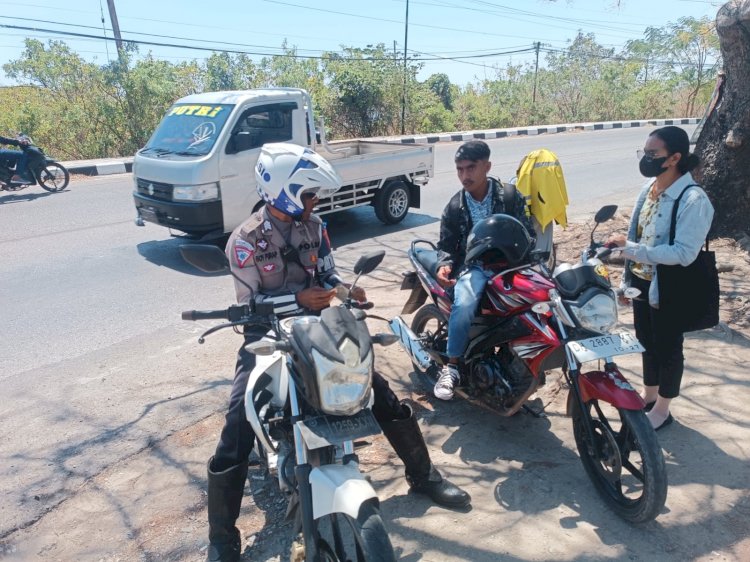 Hari Ke-5 Operasi Zebra Turanggga 2023, Polresta kupang Kota Jaring 12 Pengendara Yang Melanggar.