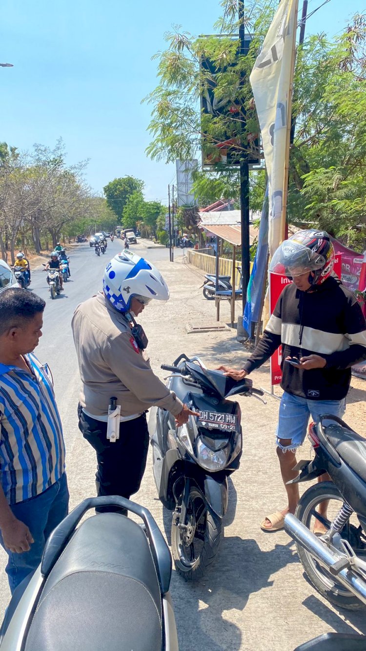 Telah Berlangsung Selama 9 hari, Operasi Zebra Turangga Polresta Kupang Kota Sidak Ratusan Pengendara Ranmor