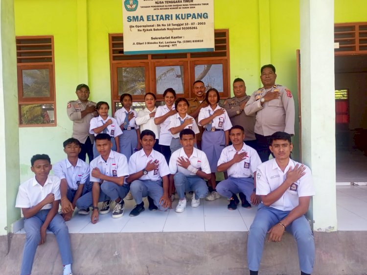 Mendapat Laporan Dari Sekolah, Kapospol Bimoku Datangi SMA/SMK El Tari Kupang