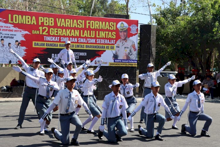 Lomba Variasi PBB dan 12 Gerakan Lantas, Sambut Hari Polantas Bhayangkara ke-68