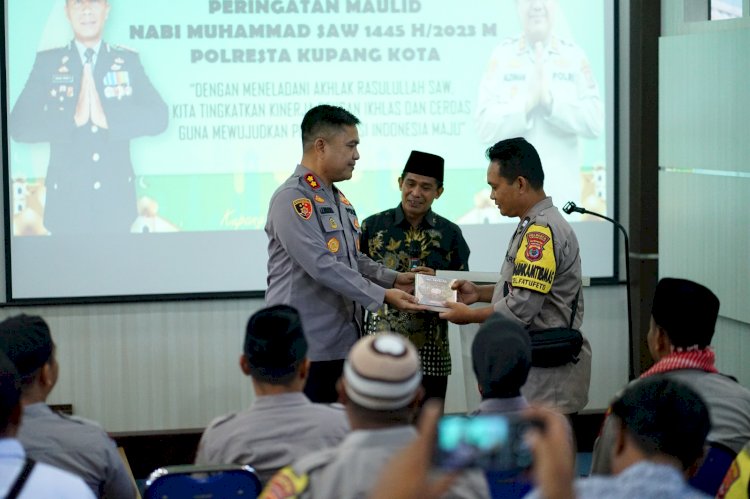 Polresta Kupang Kota Gelar Peringatan Maulid Nabi Muhammad SAW 1445 H/2023