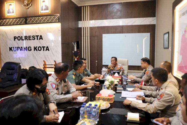 Kapolresta Kupang Kota Pimpin Rakor Pengamanan Kunjungan Presiden RI