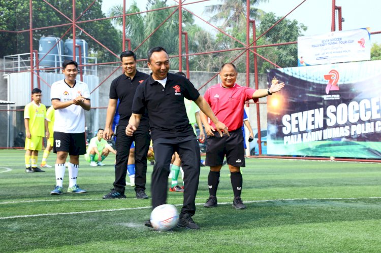 Perkuat Sinergisitas, Polri dan Jurnalis Gelar Seven Soccer