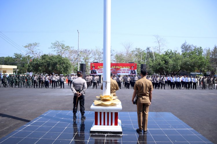 Penekanan Kapolri Dalam Apel Gelar Pasukan Operasi Mantap Brata Polresta Kupang Kota