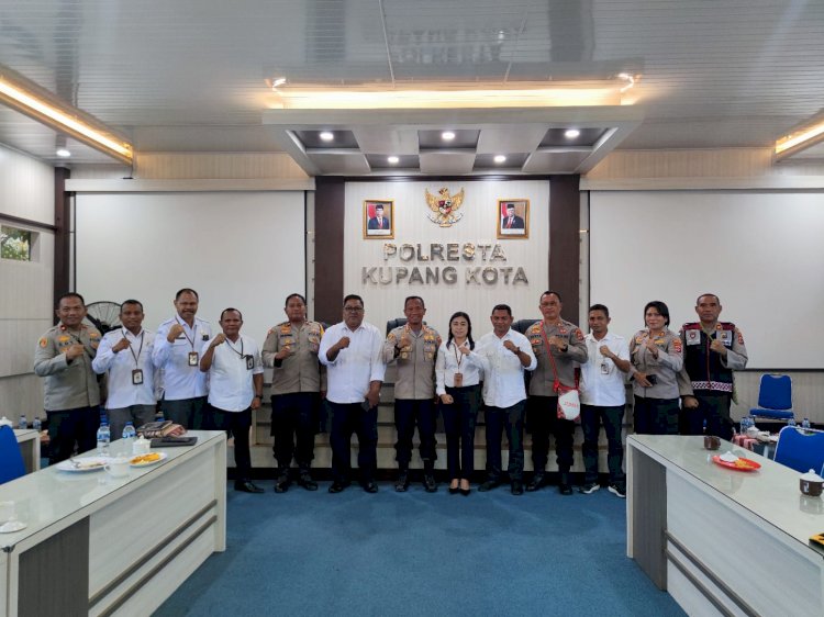 KPU Kota Kupang Melakukan Audiensi Dengan Kapolresta Kupang Kota