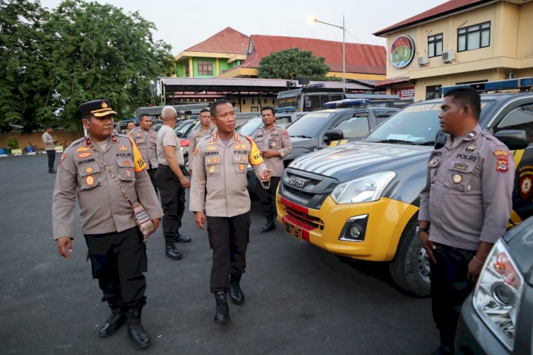 Tingkatkan Patroli Malam Hari, Kapolresta Kupang Kota Berikan Dukungan Mobil Patroli di Pos Polisi