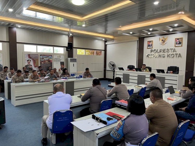 Jelang Wasrik Tahap 2 Polda NTT, Wakapolresta Kupang Kota Lakukan Pra Audit