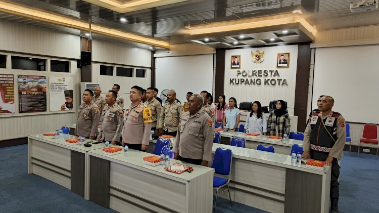 Wakapolresta Kupang Kota Ikuti Syukuran Hari Jadi Humas Polri Melalui Zoom Meeting