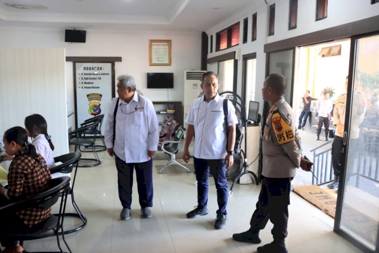 Evaluasi Kinerja Penyelenggaraan Pelayanan Publik, Polresta Kupang Kota Terima Kunjungan Tim Verifikasi Lapangan Asrena Mabes Polri.