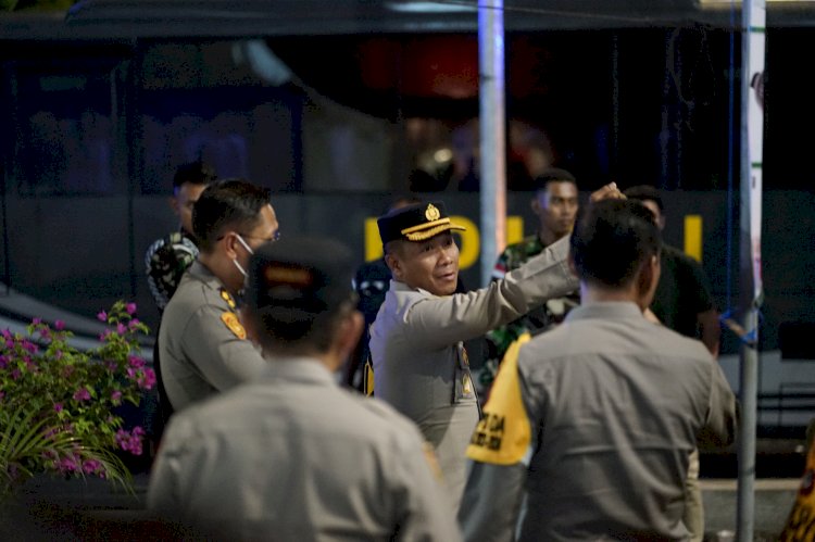 Ratusan Personel Gabungan Kawal Malam Pergantian Tahun di Kota Kupang