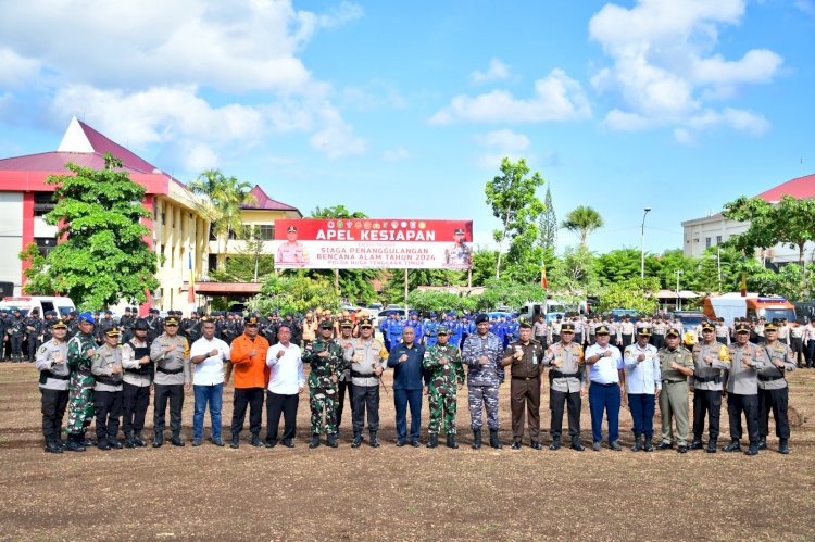 Komitmen Melindungi NTT dari Ancaman Alam, Kapolda NTT Pimpin Apel Kesiapan Penanggulangan Bencana
