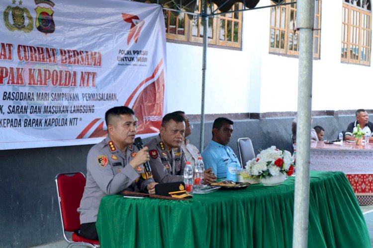 Hadiri Jumat Curhat Kapolda NTT, Kapolresta Kupang Kota Komitmen Akan Tingkatkan Pelayanan Terhadap Masyarakat.