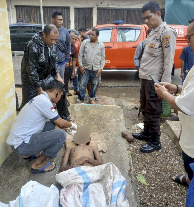 ODGJ Ditemukan Meninggal dan Terapung di Laut Pantai Wisata LLBK Kota Kupang