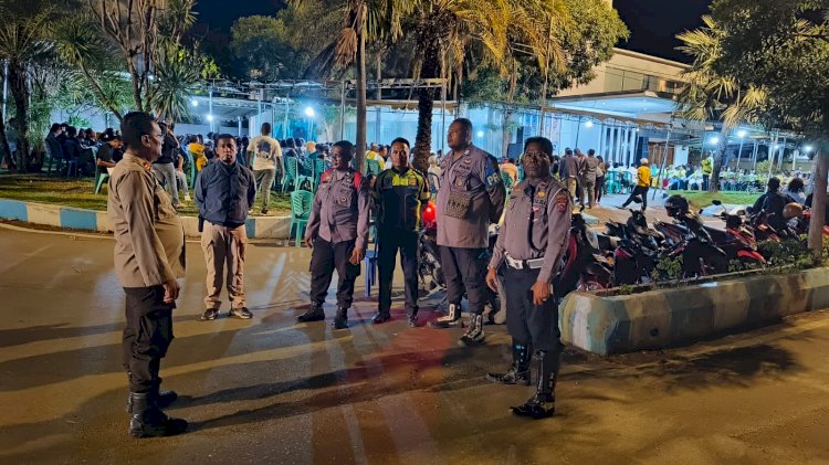 Satgas OMB Polresta Kupang Kota Laksanakan Pengamanan Kampanye Terbatas di 14 Lokasi.