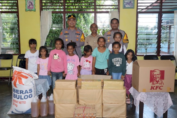 Peduli Terhadap Sesama, Kapolresta Kombes Aldinan Manurung Berbagi Kasih Dengan Anak Panti Asuhan