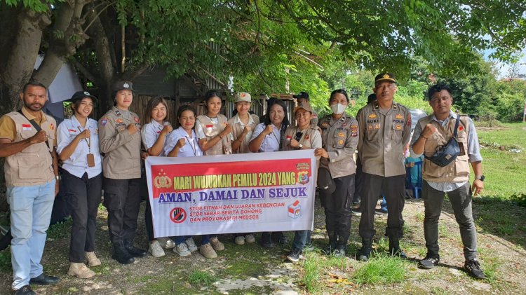 Sub Satgas Binmas OMB Polresta Kupang Kota Berikan Himbauan Kamtibmas Jelang Pemilu 2024