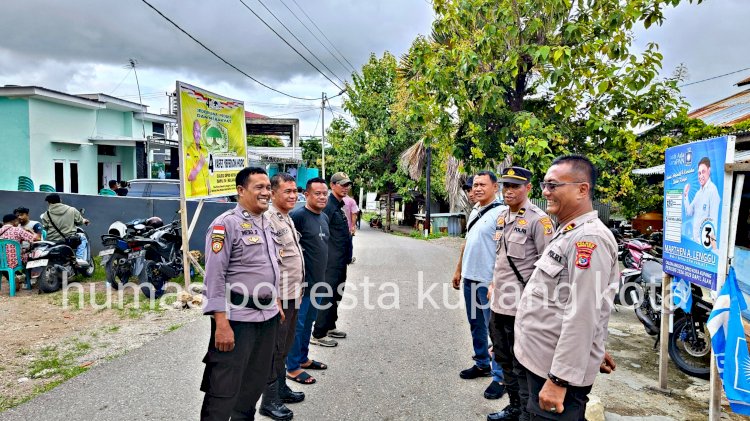 Satgas OMB Polresta Kupang Kota Laksanakan Pengamanan Kampanye Dialogis