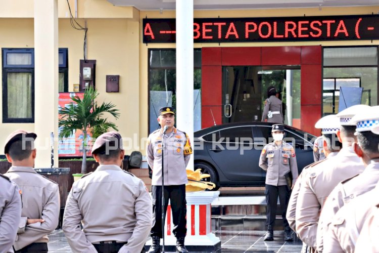 Penekanan Kapolresta Kombes Aldinan Manurung, Anggota Selalu Siap Melayani Masyarakat, Dalam Kondisi Apa Pun