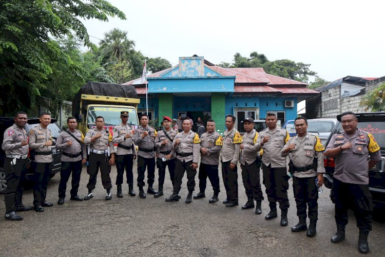 Pastikan Logistik Pemilu Aman, Polresta Kupang Kota Kawal Ketat Distribusi Sampai ke TPS