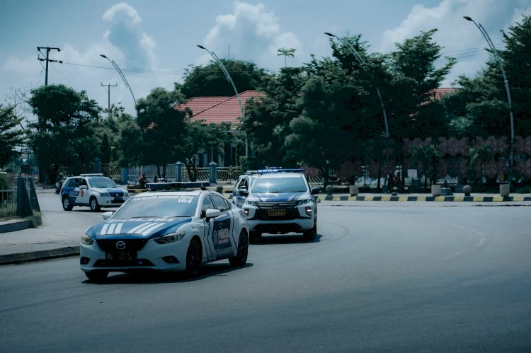 Show Of Force Kendaraan Bermotor, Jelang Operasi Keselamatan Turangga 2024