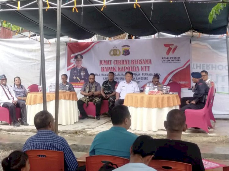Warga Pasar Kasih Naikoten 1 Curhat, Minta Pembangunan Pos Polisi