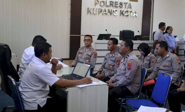 Polresta Kupang Kota Terima Tim Wasrik Tahap I Itwasda Polda NTT