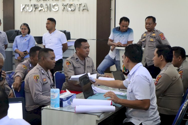 Polresta Kupang Kota Terima Tim Wasrik Tahap I Itwasda Polda NTT