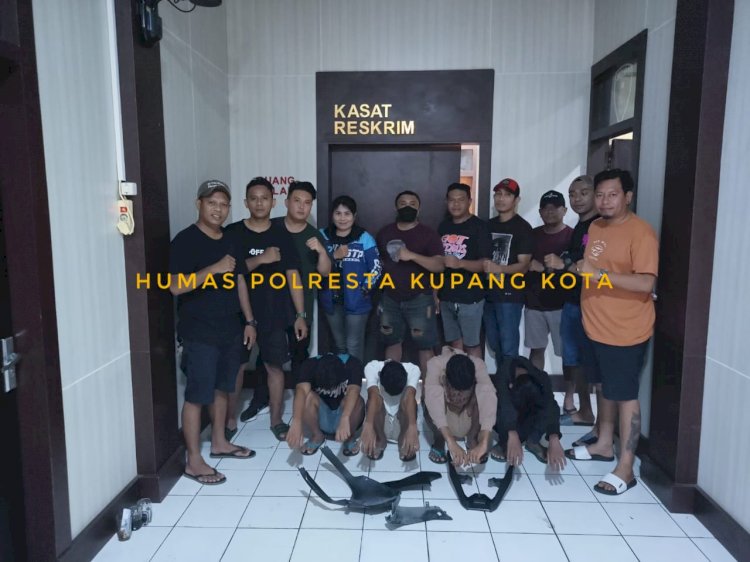Curi Sepeda Motor Milik Anggota Polri, Jatanras Polresta Kupang Kota Tangkap Empat Pelaku Anak Dibawah Umur