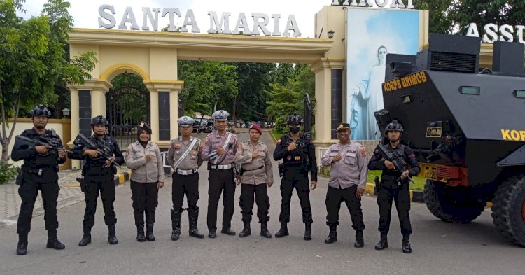 Ibadah Kamis Putih di Kota Kupang, Polresta Kerahkan Ratusan Personel Pengamanan di Gereja