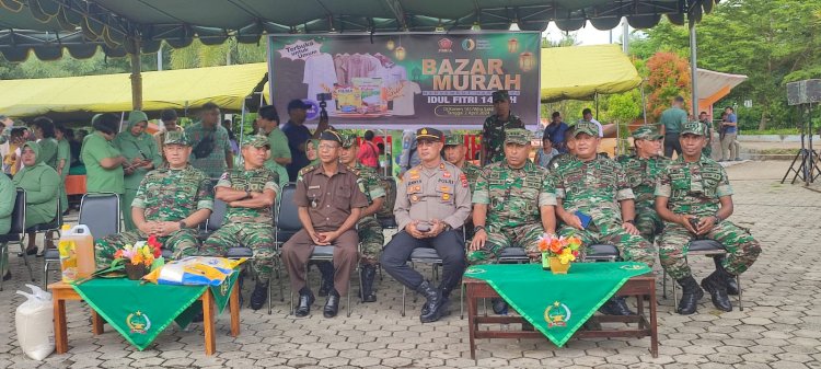 Kapolsek Kota Lama Hadiri Bazar Murah TNI di Taman Nostalgia Kota Kupang