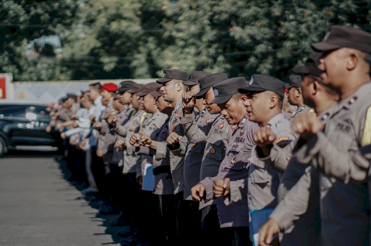 Apel Pagi dan Silaturahmi Antar Personel Polresta Kupang Kota