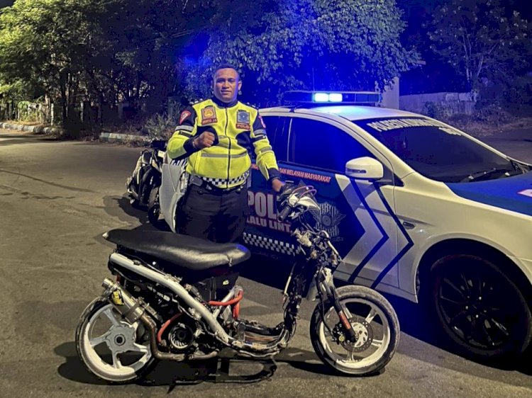 Terlibat Balap Liar, Satuan Lantas dan Samapta Polresta Kupang Kota Amankan Sepeda Motor dari TKP